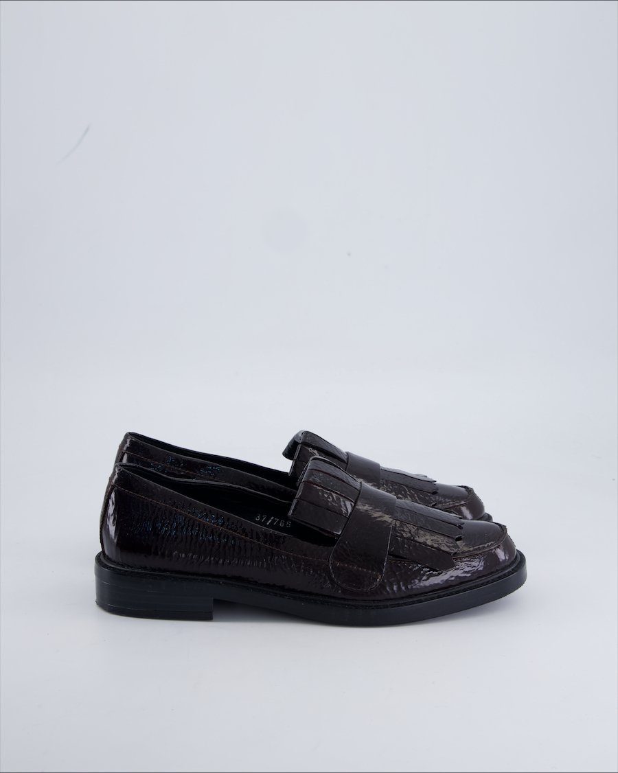 Elvio Zanon Flats Leather Black 37 EU