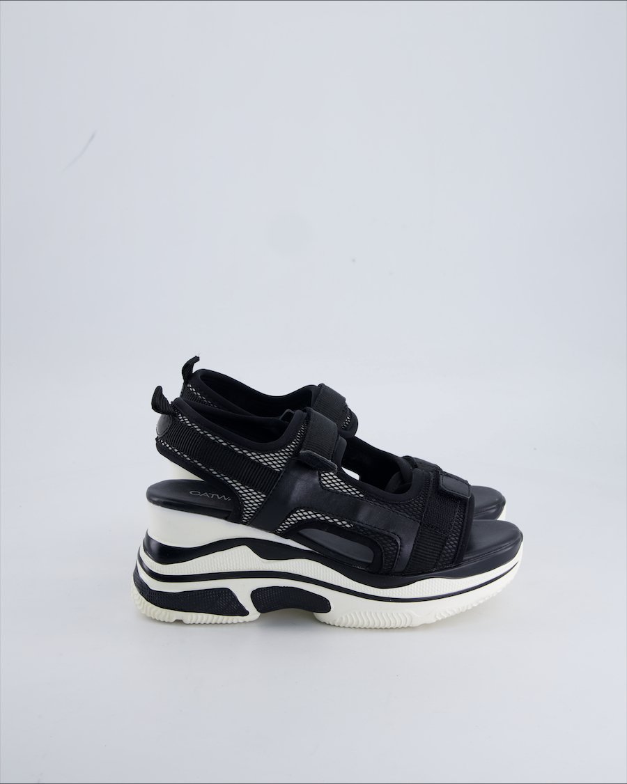 Catwalk Sandals Cloth Black 36 EU