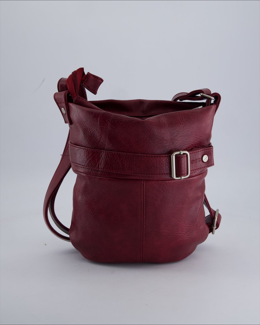 Zwei Crossbody bags Leather Burgundy