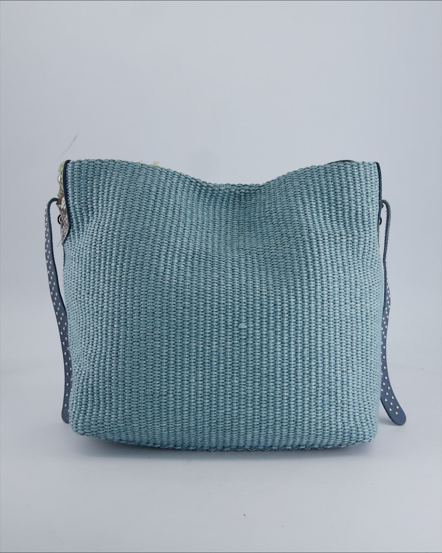 Lanzetti Shoulder bags Wicker Turquoise