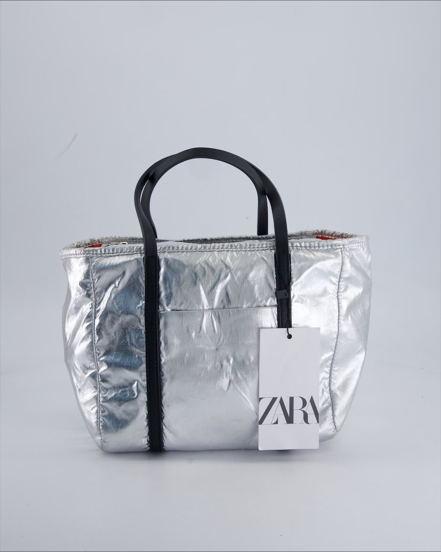 Zara Shoulder bags Plastic Silver