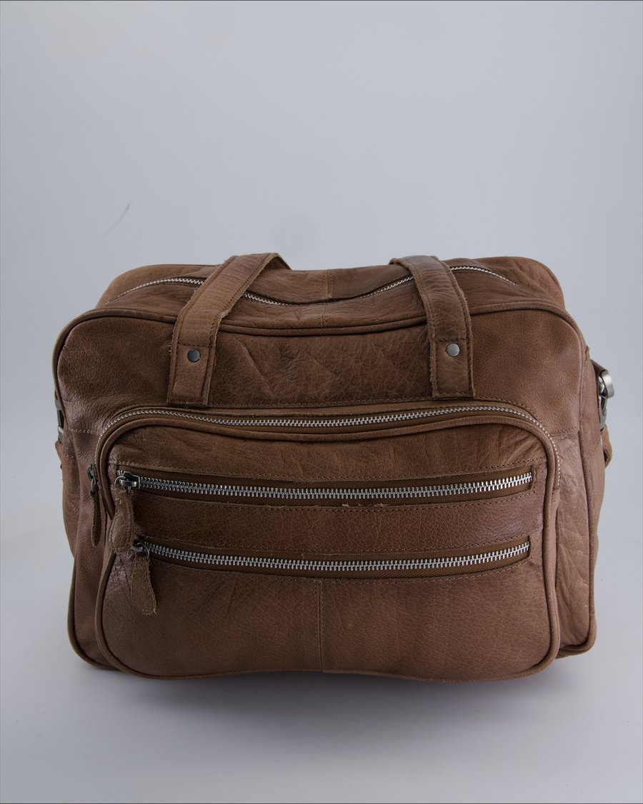 Pieces Shoulder bags Leather Brown