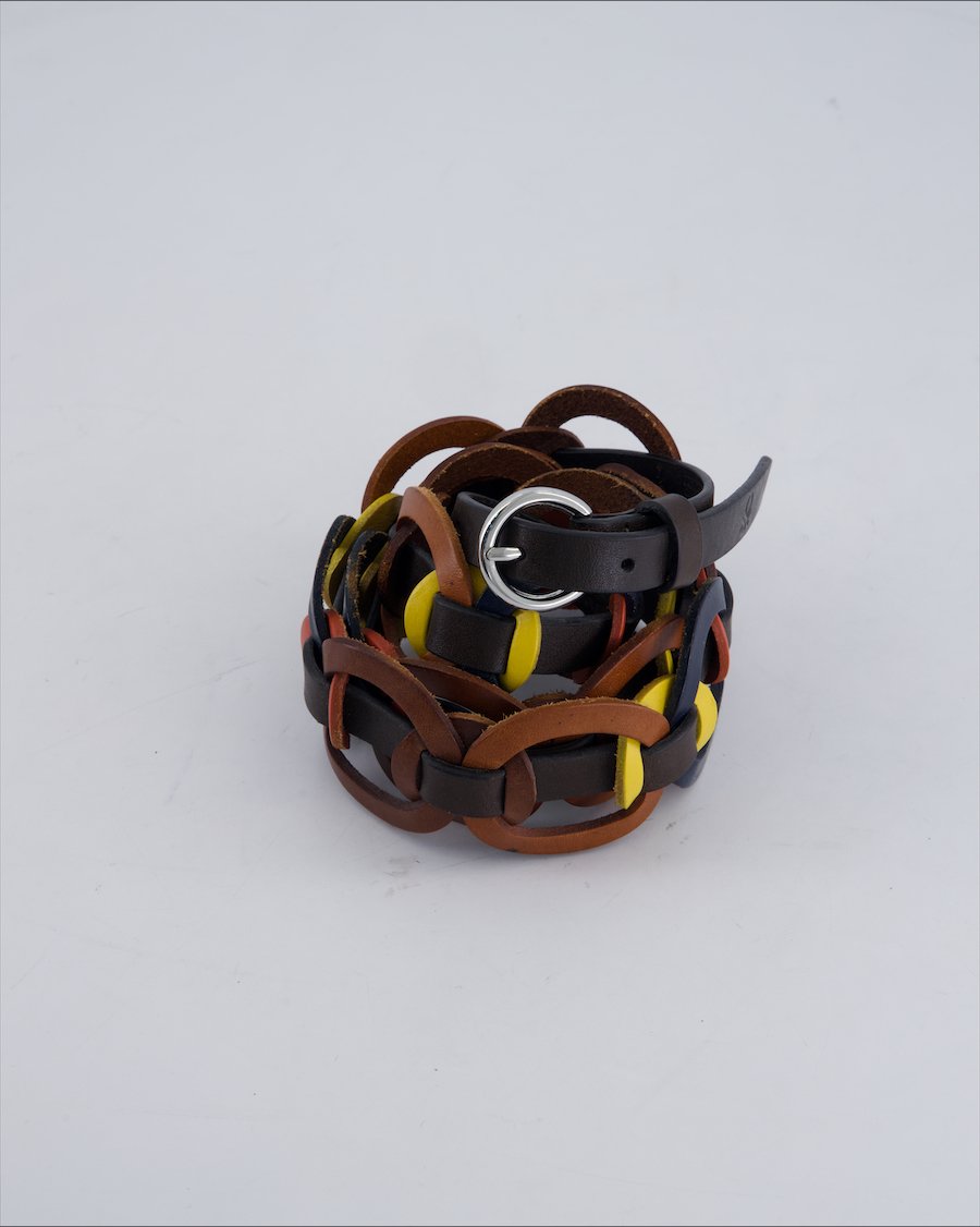Benetton Leather Leather Brown M International