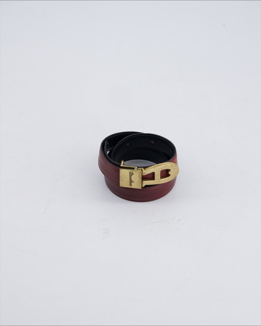 Aigner Belts Leather Brown 70 cm