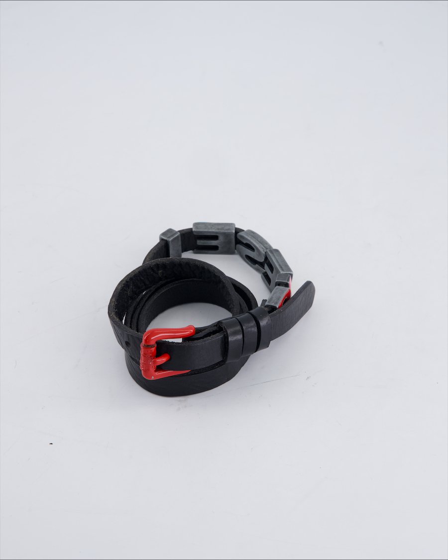 Diesel Leather Leather Black 90 cm