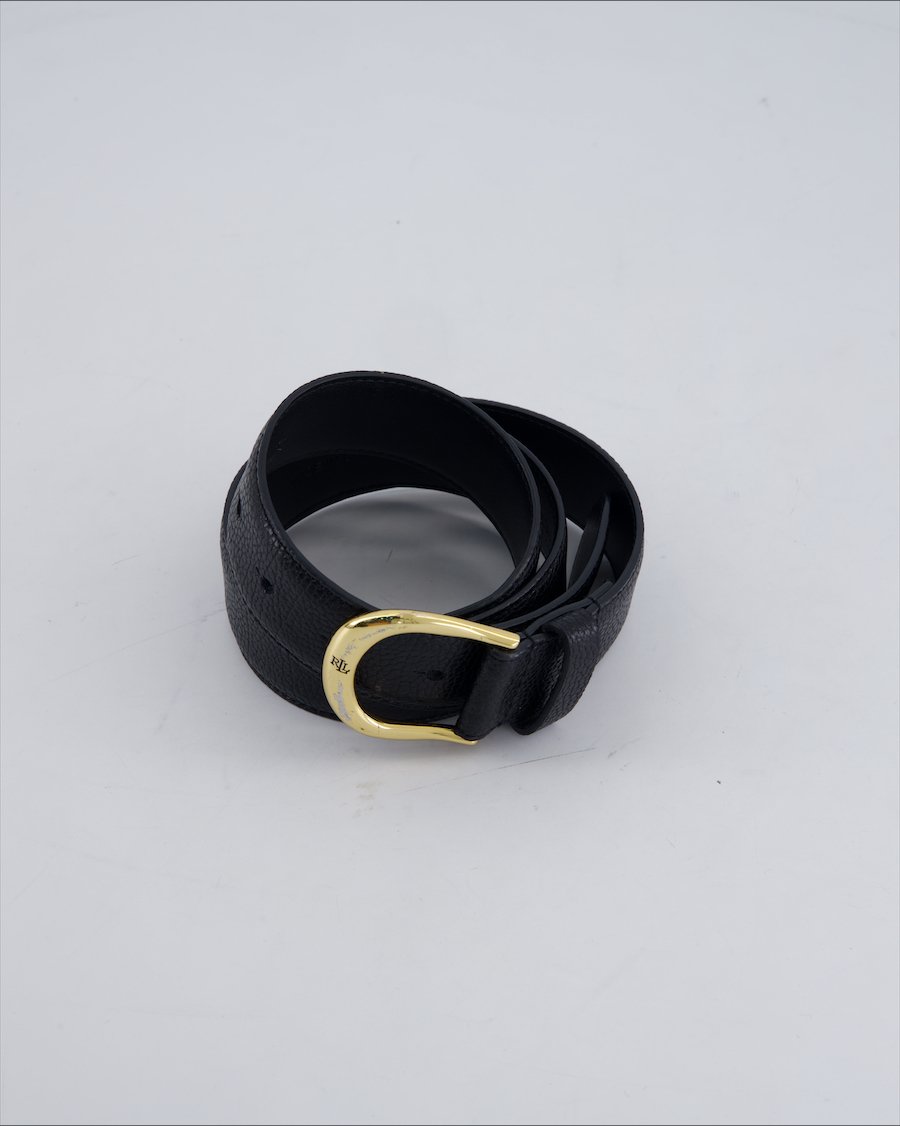 Polo Ralph Lauren Leather Leather Black 80 cm