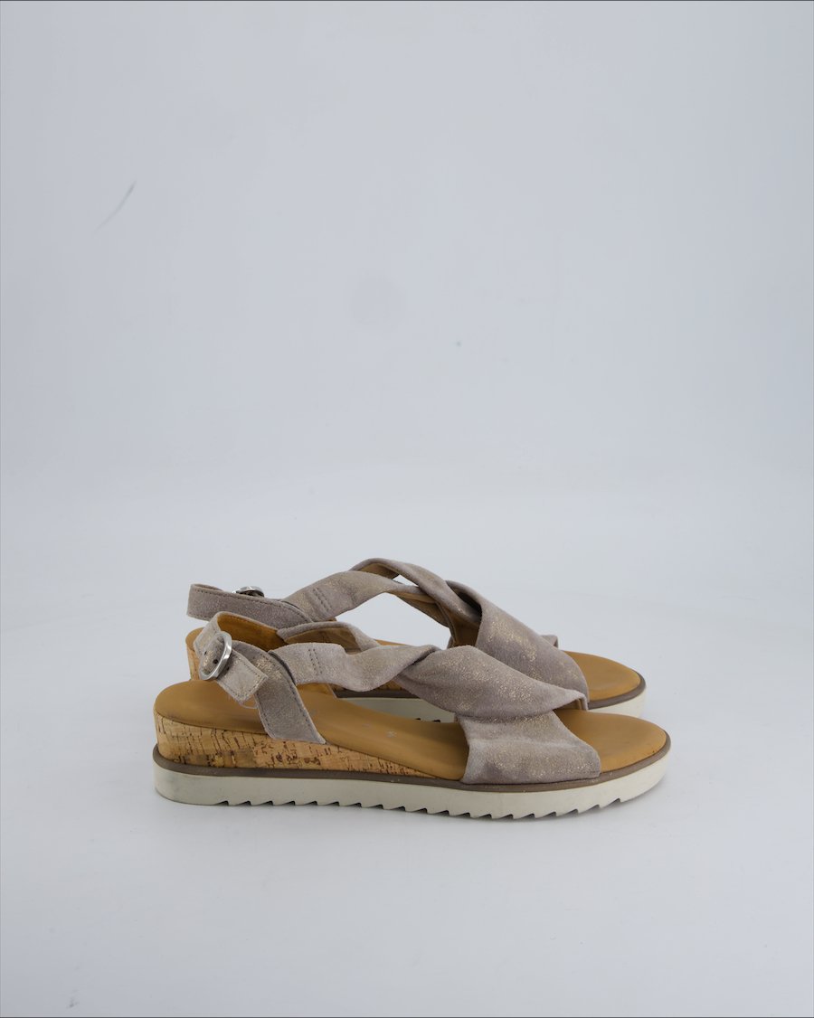 Gabor Sandals Suede Grey 38.5 EU