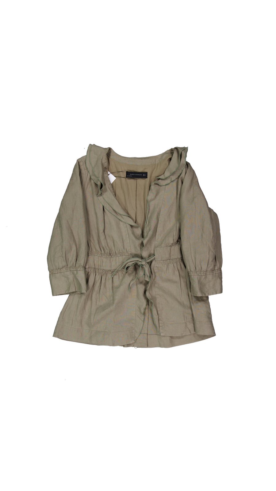 Zara Shirts Linen Ecru M International