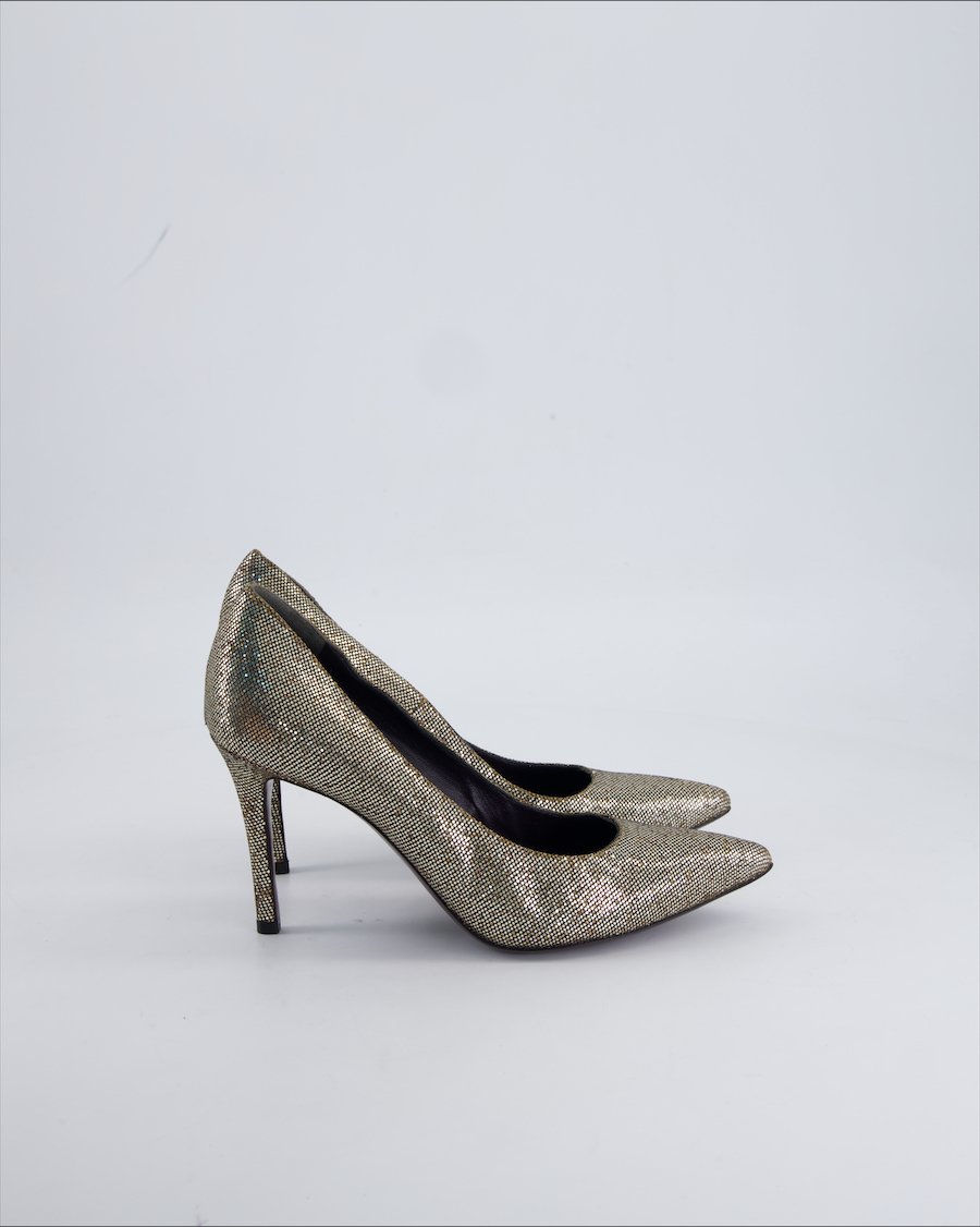 Talbot Runhof + Rodo Heels Leather Gold 37.5 EU