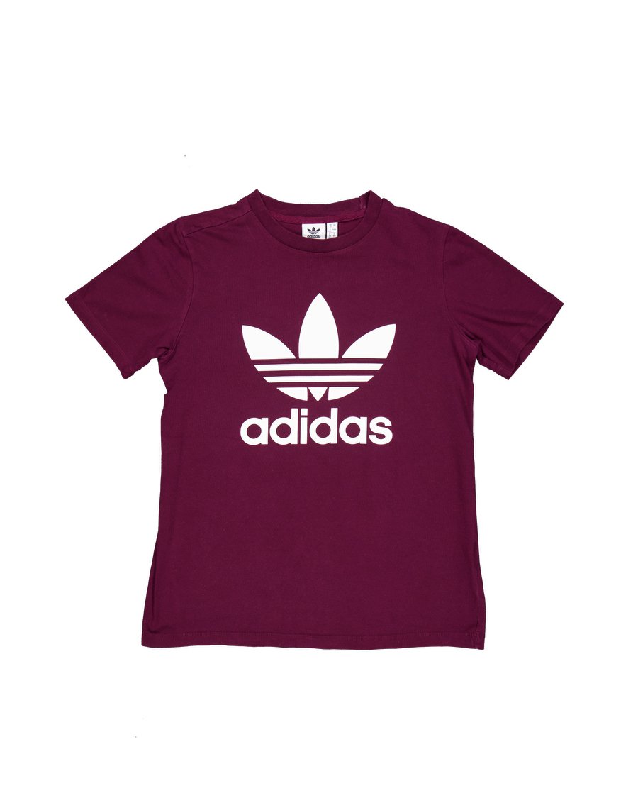 Adidas T-shirts Cotton Burgundy S International