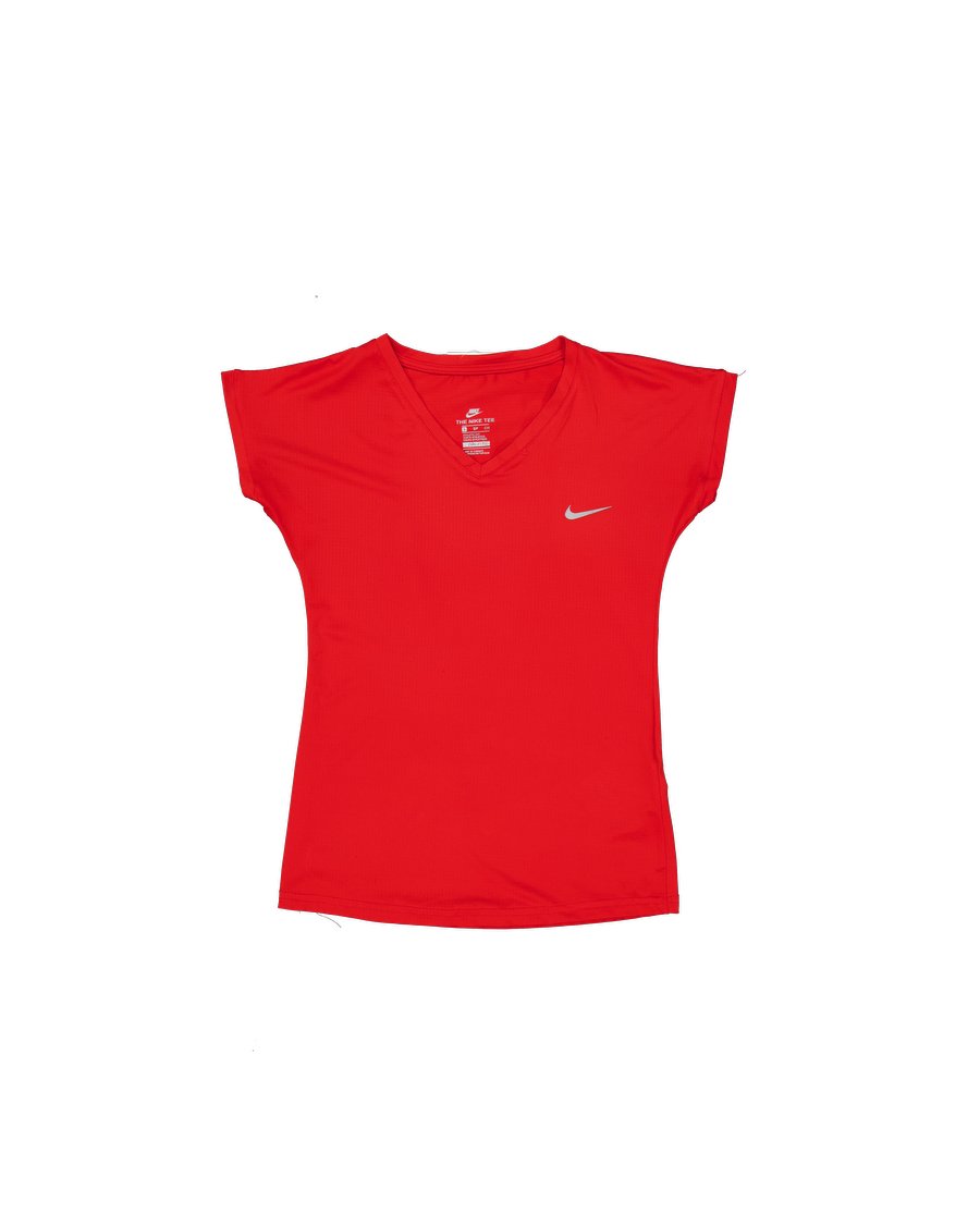 Nike T-shirts Polyester Red S International