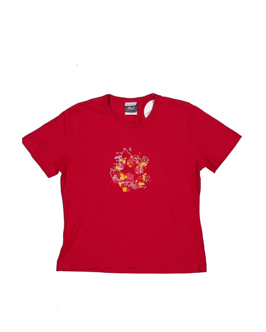 Jack Wolfskin T-shirts Cotton Red XL International