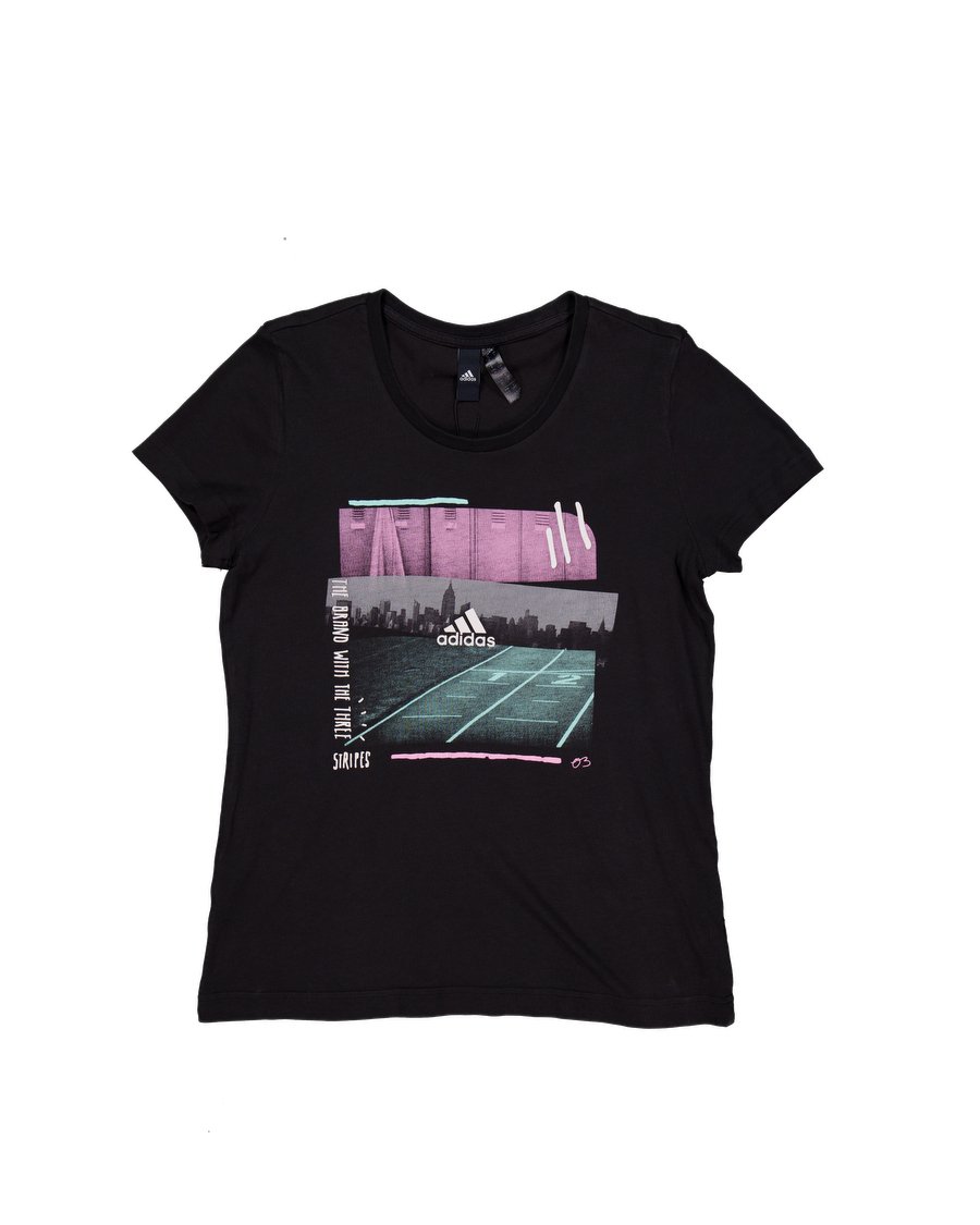Adidas T-shirts Cotton Black L International