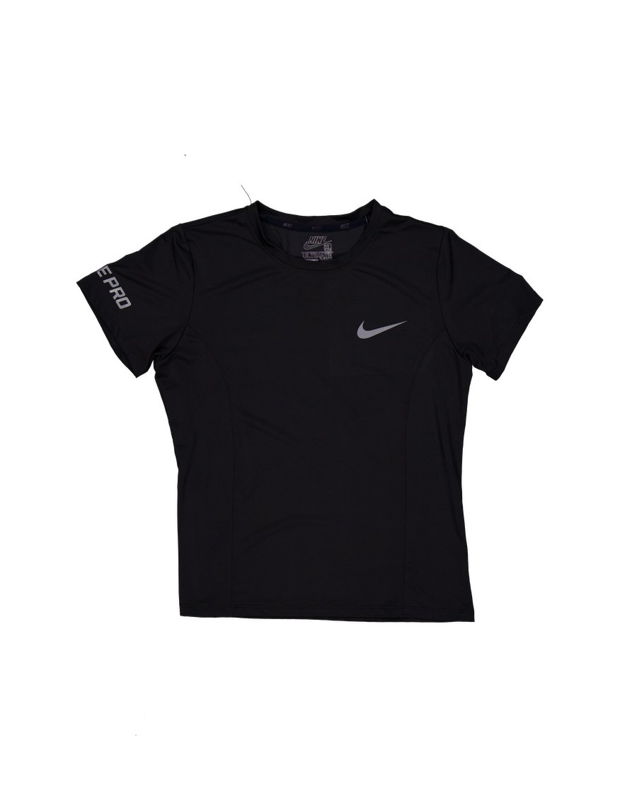 Nike T-shirts Polyester Black XL International