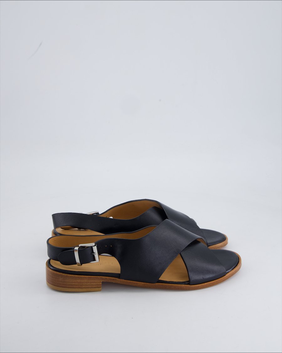 Violafonti Sandals Leather Black 42 EU