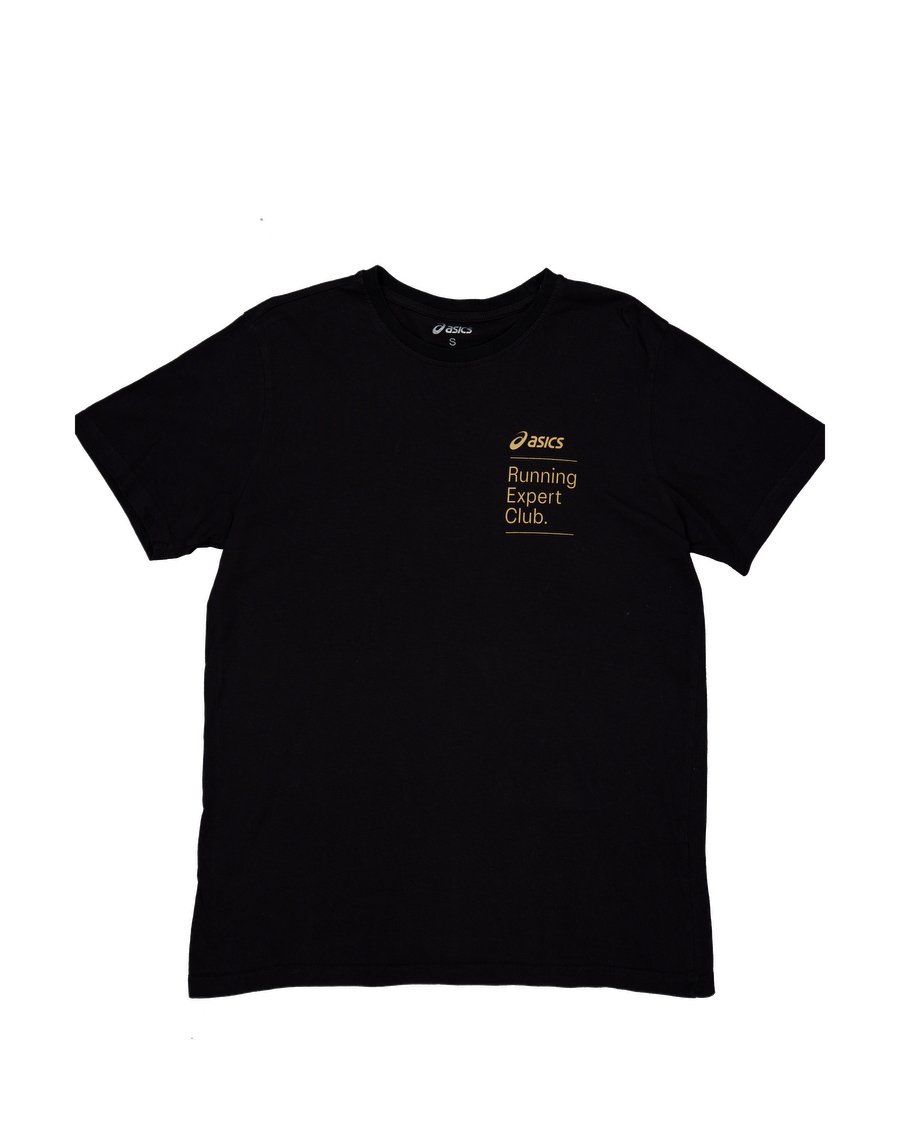 Asics T-shirts Cotton Black S International