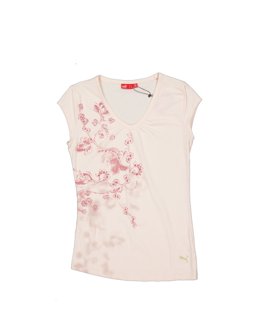 Puma T-shirts Cotton Pink L International