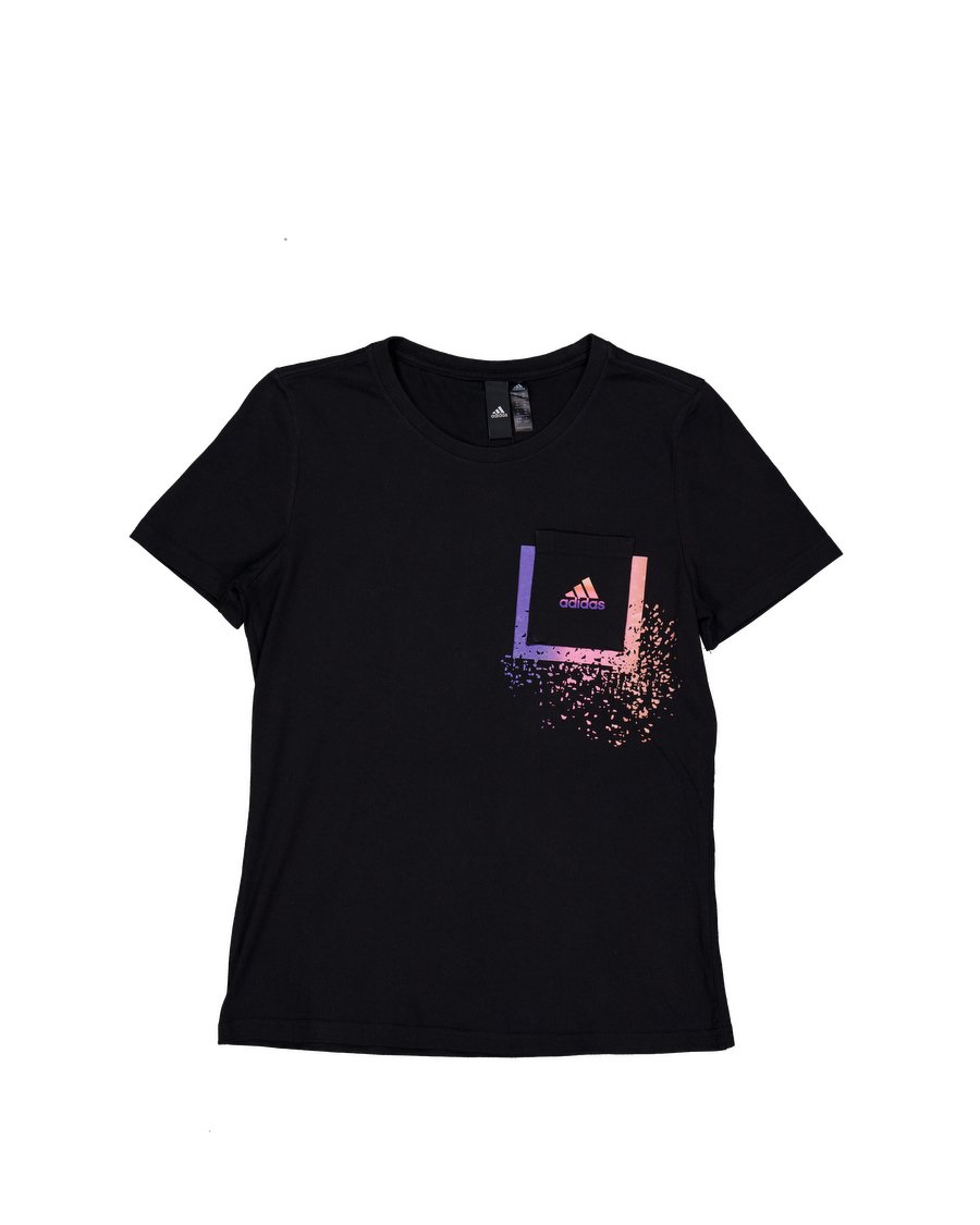 Adidas T-shirts Cotton Black M International