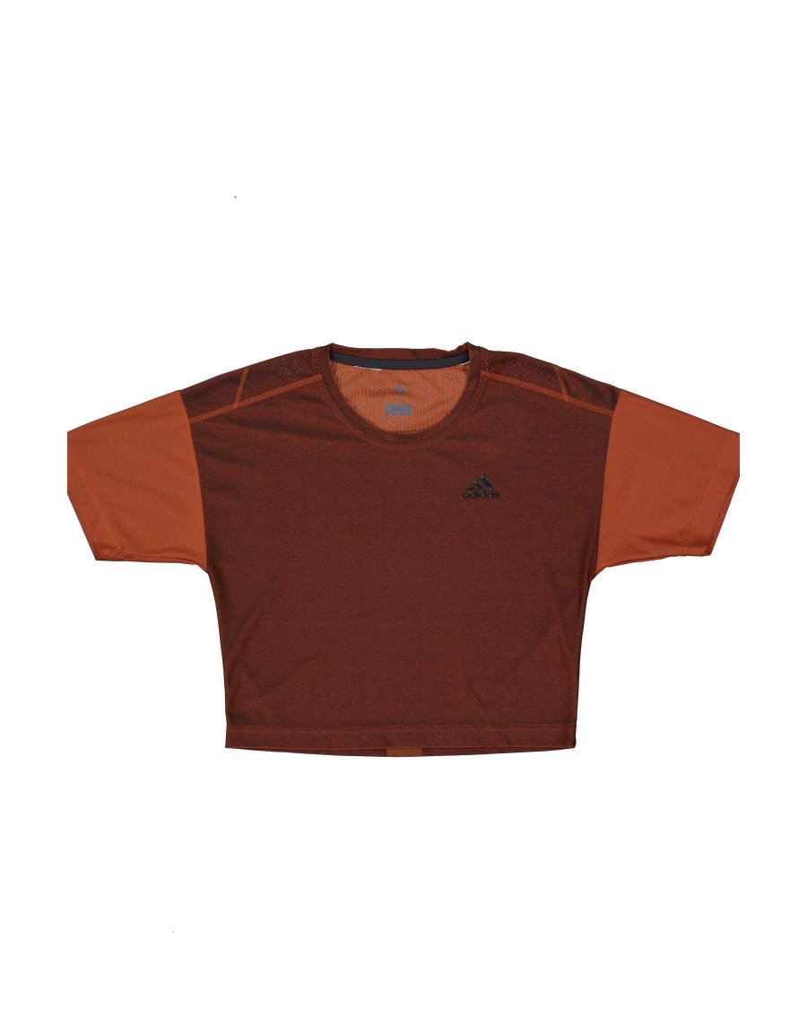 Adidas T-shirts Polyester Orange S International