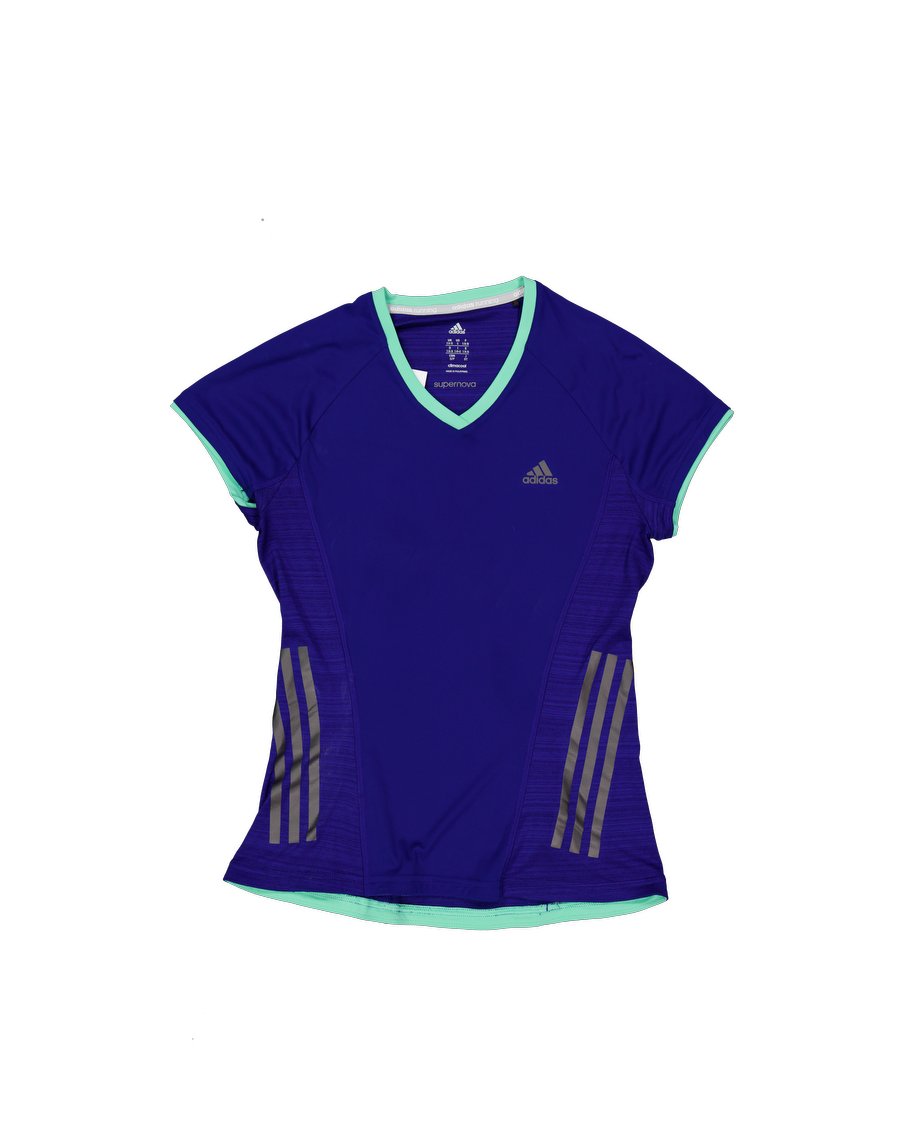 Adidas T-shirts Polyester Blue XS International