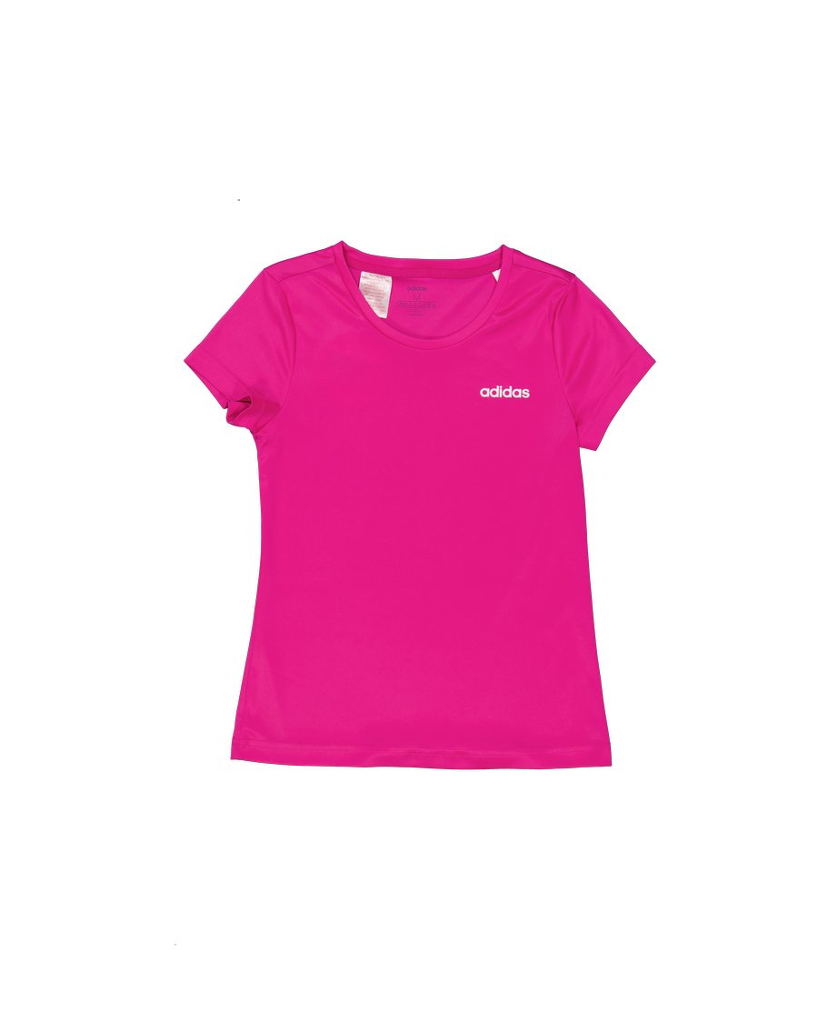 Adidas T-shirts Polyester Pink M International