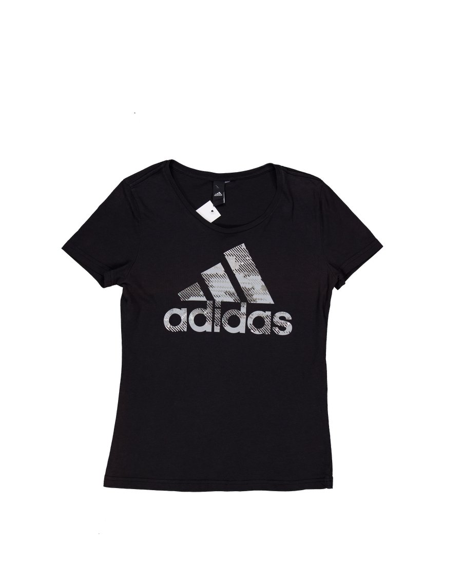 Adidas T-shirts Cotton Black S International