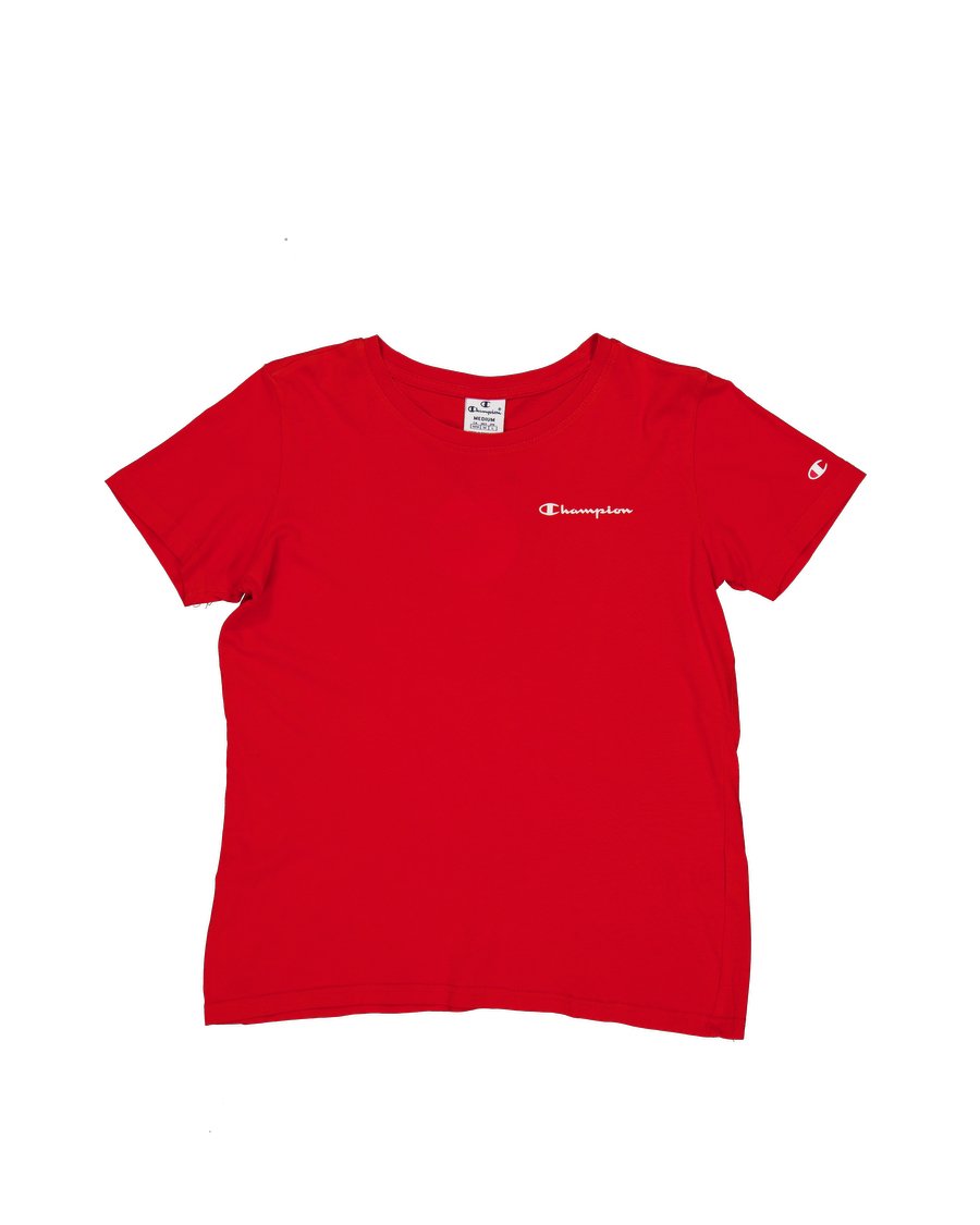 Champion T-shirts Cotton Red M International