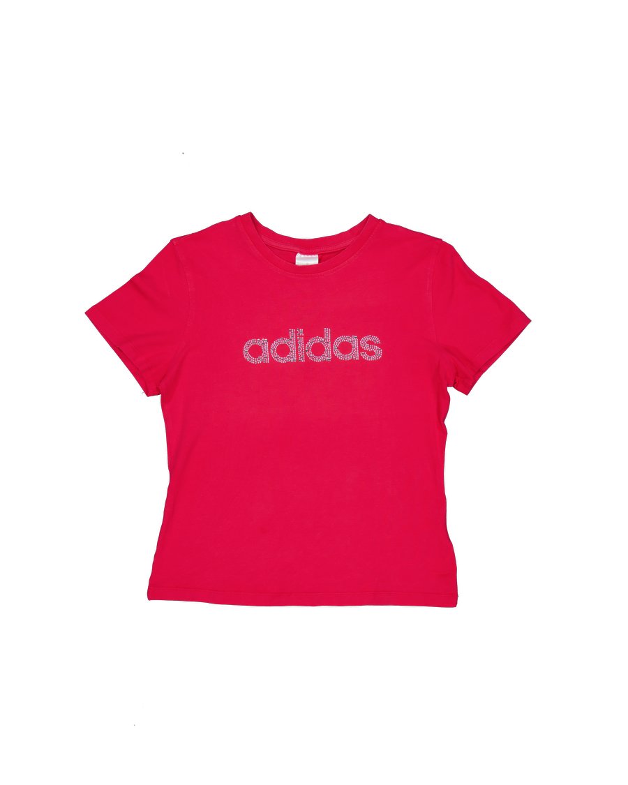 Adidas T-shirts Cotton Pink S International