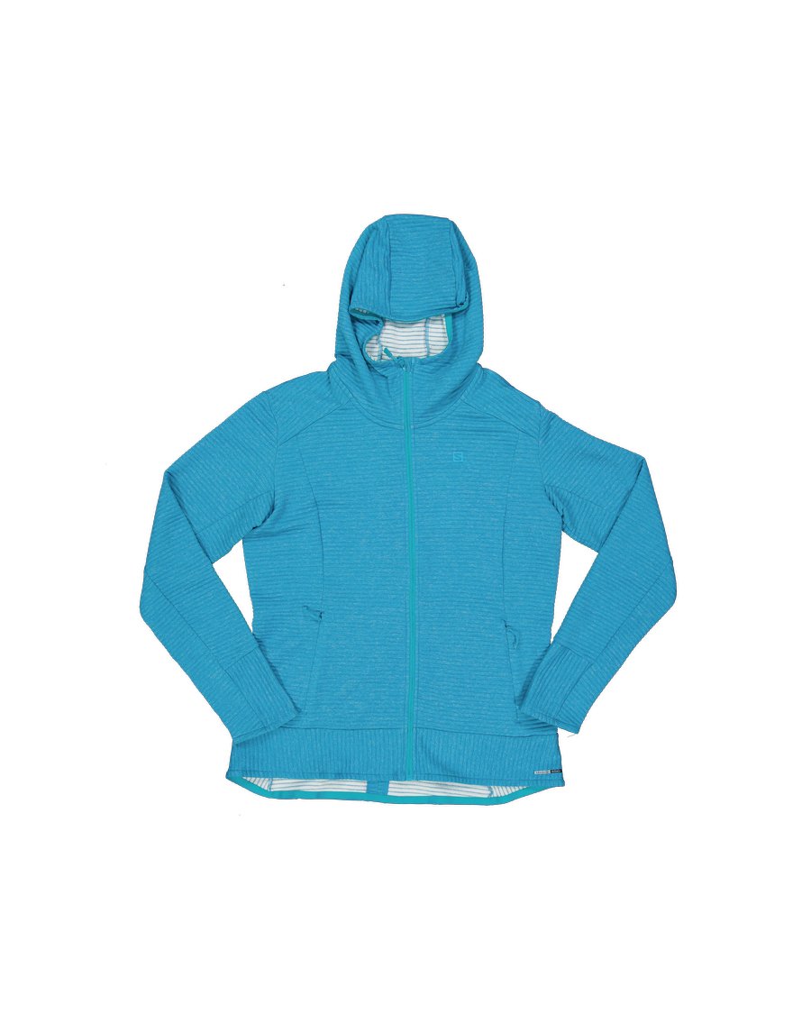 Salomon Sweatshirts Polyester Turquoise L International